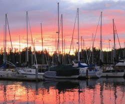 WA - Sunset At Kingston Marina