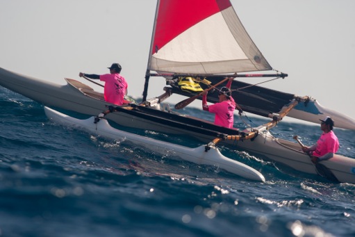 Holopuni Canoes Tahiti on the water for Summer Sailstice!