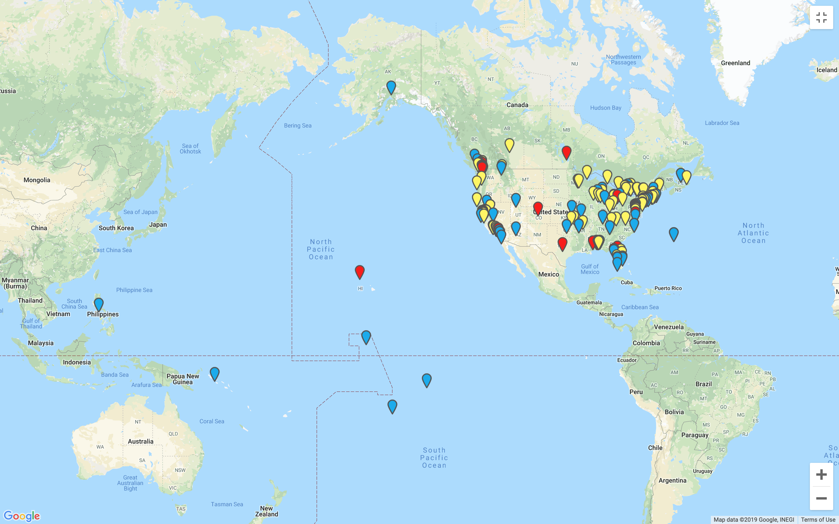 Summer Sailstice sailors' map