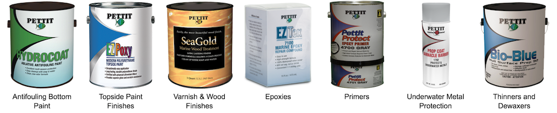 Pettit Marine Paint product range