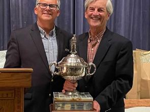 Corinthian Yacht Club Kevin Roesler and PICYA Yachtsman of the Year winner John Arndt.