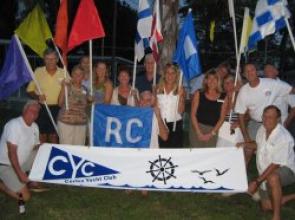 Cortez, FL - The Cortez Yacht Club 'weathers' a windy Summer Sailstice.