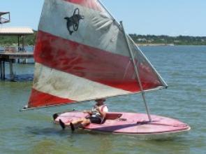 Salvaged boats on the water for Summer Sailstice!