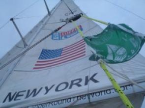 Clipper Race participant New York celebrated Summer Sailstice in the North Atlantic