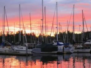 WA - Sunset At Kingston Marina