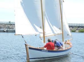 Maiden voyage in Lake Huron