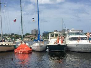 Sailstice, Boat Tug-O-War in Ft Lauderdale