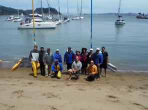 Hobies afloat on SF Bay for this year's Summer Sailstice